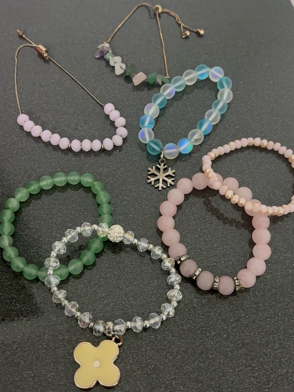 Multi colored bracelets